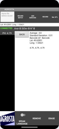 Agrosta PH meter android app