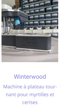 Winterwood Machine à plateau tournant pour myrtilles et cerises