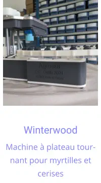 Winterwood Machine à plateau tournant pour myrtilles et cerises